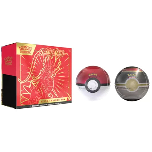 Pokémon Elite Trainer Box and 2 Poké Balls - Koraidon